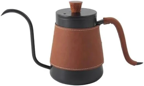 GOOSNECK KETTLE WITH LEATHER W