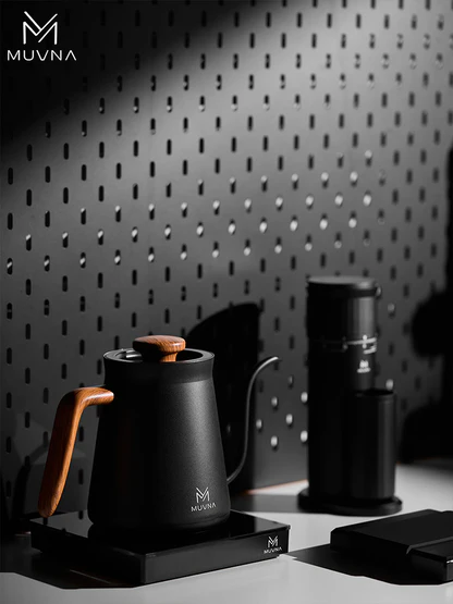 Muvna temperature-controlled electric kettle UK PLUG Black