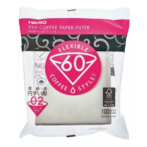 Hario V60 Paper Coffee Filters White
