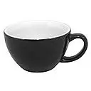 [C088-56BBK]   Flat White Cup 150ml  BLACK EGG