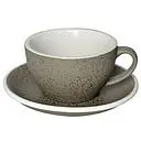 [C088-82BGL]    Flat White Cup 150ml GRANITE EGG
