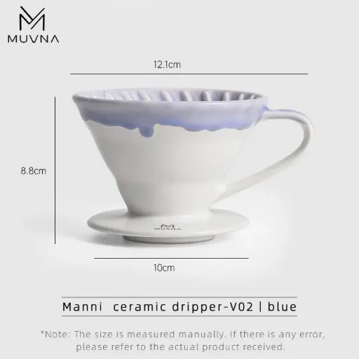 [FC2662]  MUVNA Ceramic Pour-over set  dripper-V02丨blue